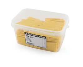 Box gele afstandsplaatjes - 100x22x5 - 150 stuks