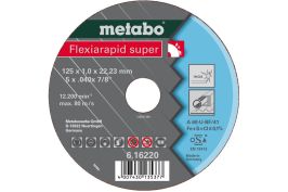 Metabo Flexiarapid super 125x0,8x22,23 inox, TF 42 
