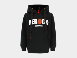 Hero Kids sweater met kap Zwart 110/116