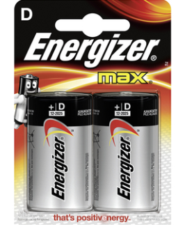 Energizer Max Lr20 D Bl2