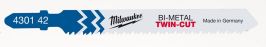 Milwaukee decoupeerzaagbladzaagblad T 123 XF (5 stuks)
