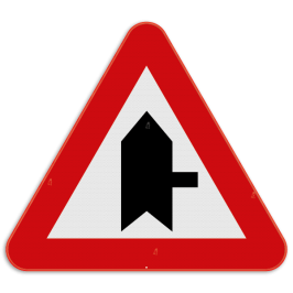 Voorrangsbord B15f - 'Voorrang op kruisende zijweg'