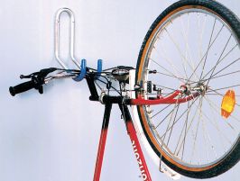 Muurhaak fiets kunststof  geplastificeerd